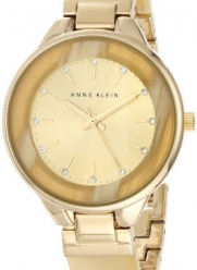 Anne Klein Women's AK/1408CHHN Swarovski Crystal-Accented Bangle Watch