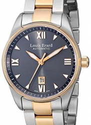 Louis Erard Women's 20100AB23.BMA20 Heritage Automatic Grey Dial Steel and Rose Gold PVD Watch