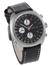 Glycine Airman SST Chronograph Automatic Black Dial Men's Luxury Watch 3902-199-LBN9