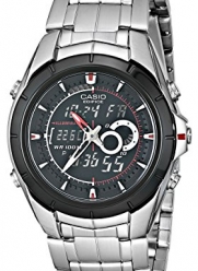 Casio Men's EFA119BK-1AV Ana-Digi Edifice Stainless Steel Watch