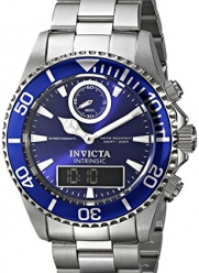 Invicta Men's 12469 Pro Diver Analog-Digital Display Swiss Quartz Silver Watch