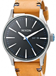 Nixon Sentry Leather Watch