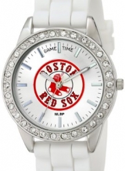 Game Time Women's MLB-FRO-BOS2 Frost Watch - Boston Red Sox - Sox Logo