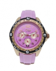 Fila FA0733-G Polaris Women's Round Analog Sub-Dial Pink Silicone Watch