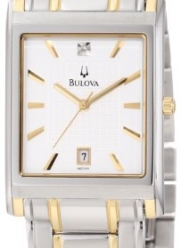 Bulova Men's 98D005 Diamond Dial Calendar Watch