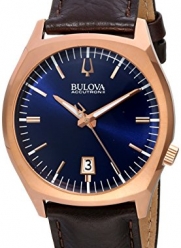 Bulova Accutron II Surveyor Brown Leather and Blue Dial Watch