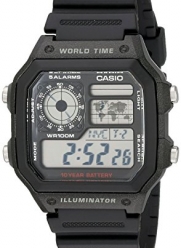 Casio Men's AE1200WH-1A World Time Watch