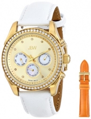 JBW Women's J6292-setA Analog Display Swiss Quartz White Watch