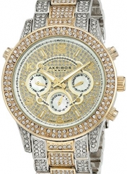 Akribos XXIV Women's AK776TTG Analog Display Swiss Quartz Two Tone Watch