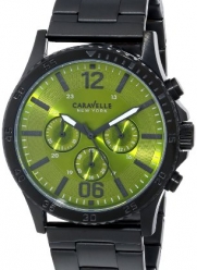 Caravelle New York Men's 45A107 Analog Display Japanese Quartz Black Watch