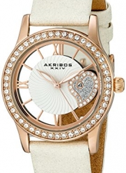 Akribos XXIV Women's AK811WTR Analog Display Japanese Quartz White Watch