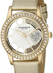 Akribos XXIV Women's AK811YG Analog Display Japanese Quartz Gold Watch