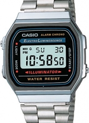 Casio Men's A168W-1 Stainless Steel Watch