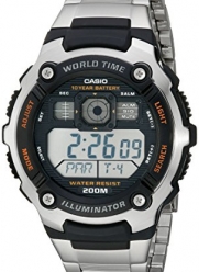 Casio Men's AE2000WD-1AV Resin and Stainless Steel Sport Watch