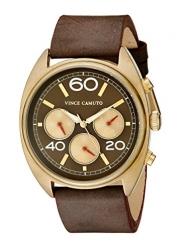 Vince Camuto Men's VC/1053RDGP Analog Display Japanese Quartz Brown Watch