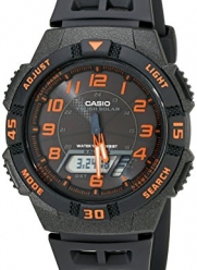 Casio Men's AQS800W-1B2VCF Slim Solar Multi-Function Ana-Digi Sport Watch