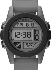 Nixon Men's A197-195 Silicone with Grey Dial Watch