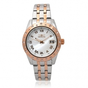 Invicta 17490 Stainless Steel Angel Rhinestone Round Face Link Watch