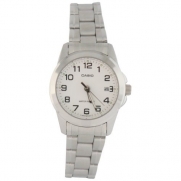 Casio Women's LTP-1215A-7B2DF Quartz Analog Silver Tone Watch