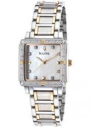 Bulova Women's 98R112 Diamond Accented Two-Tone Stainless Steel Bracelet Watch