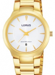 Lorus RH760A Gold Steel Bracelet & Case Mineral Women's Watch