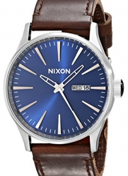 Nixon Men's A1051524 Sentry Leather Watch