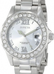 Invicta Women's 15251 Pro Diver Silver Dial Crystal Accented Stainless Steel Watch