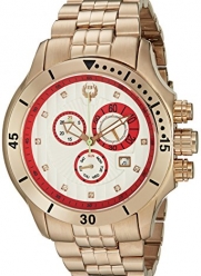 Brillier Men's 13-06 Fortress Diamond Swiss 47mm Chronograph Day and Date Function Watch