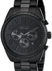 Caravelle New York by Bulova Men's 45B122 Analog Display Japanese Quartz Black Watch