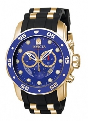 Invicta Men's 6983 Pro Diver Collection Chronograph Blue Dial Black Polyurethane Watch