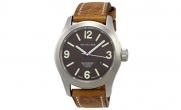 Glycine Men's Watch Incursore Brown Leather Strap Swiss Automatic 3874.17 LB7BH