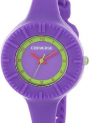 Converse Women's VR023505 The Skinny Round Purple Analog Dial with Purple Silcone Case and Strap Watch