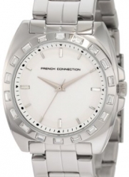 French Connection Women's FC1041S Classic Round Stainless Steel Crystals Watch