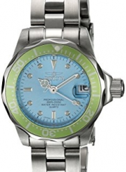 PRO DIVER LDY LT BLUE GREEN DL QTZ 3H SS