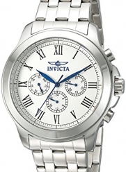 Invicta Men's 21657 Specialty Analog Display Swiss Quartz Silver-Tone Watch