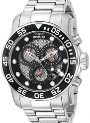 Invicta Men's 19836SYB Pro Diver Analog Display Swiss Quartz Silver-Tone Watch