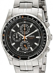 Casio Men's MTP4500D-1AV Slide Rule Bezel Analog Chronograph Aviator Watch