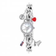 Game Time Women's NBA-CHM-CHA Charm Watch - Carolina Panthers