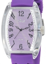 Tocs Women's 40216 Analog Oblong Plum Purple Watch