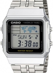 Casio Men's A500WA-1ACF Classic Silver-Tone Watch