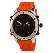 Bulova Men's 98C118 Analog-Digital Display Japanese Quartz Orange Watch