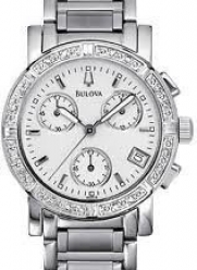 Bulova Women's 96R19 Diamond-Studded Chronograph Watch