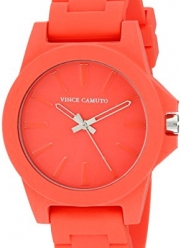 Vince Camuto Women's VC/5247COCO Coral Silicone Strap Watch