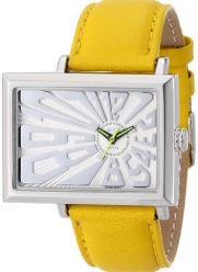 EOS New York Unisex 214SYEL Mad Hatter 2.5 Off Center Dial Watchin Yellow