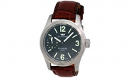 Glycine Men's Watch Incursore Brown Leather Strap Swiss Manual 3873.19 LBK7H