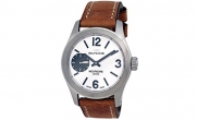 Glycine Men's Watch Incursore Brown Leather Strap Swiss Manual 3873.11 LB7BH