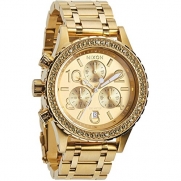 Nixon Gold Dial Stainless Steel Chronograph Quartz Ladies Watch A404-1520