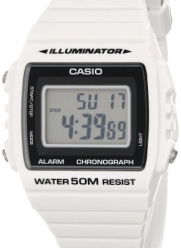 Casio Unisex W-215H-7AVCF Classic White Digital Stop Watch