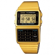 Casio #DBC611G-1D Men's Gold Tone 25 Memory Calculator Databank Watch