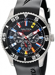 Nautica Men's N12626G NST 07 Flags Classic Stainless Steel Watch